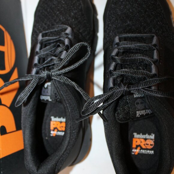 NIB WOMEN'S TIMBERLAND PRO SAFETY COMPOSIT TOE RADIUS WORK HIKING SHOES BLACK - Picture 5 of 6